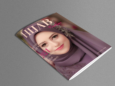 Magazine Cover Design advert ai ai magazine cover template fashionable hijab fashion hijabi girl hijabi model woman muslim woman pink style trend trendy