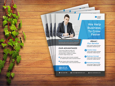 Business Flyer advert advertisement business business flyer business growth clean corporate corporate flyer design digital digital marketing flyer flyer design marketing marketing strategy media modern psd strategy template