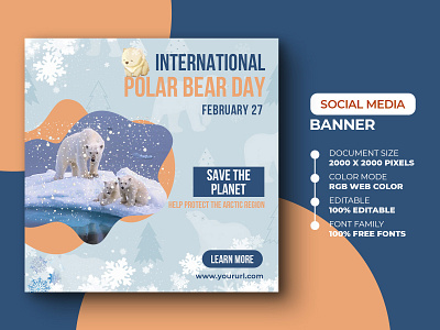 International Polar Bear day social media post