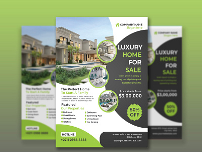 Real estate flyer design template advertisement agency agent builders business flyer corporate flyer flyer flyer design house marketing modern psd real esate agent realestate flyer template