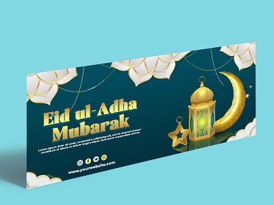 Eid ul Adha Facebook Cover Design advert advertisement celebration design eid eid ul adha facebook facebook cover festival islam marketing media muslim psd template