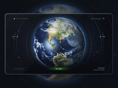 Earth climate tracker climate controls design earth figma future ui weather web