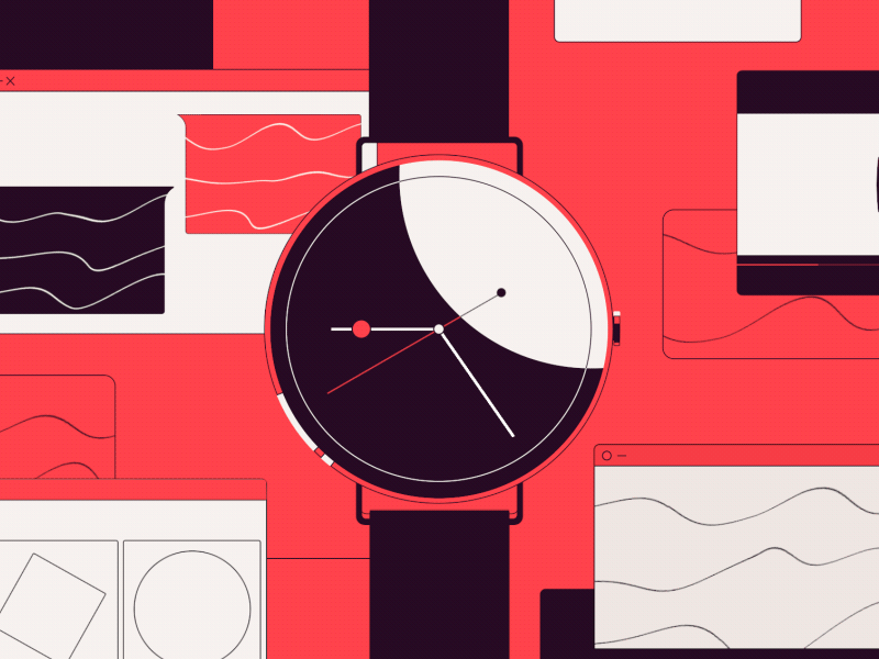 The clock is ticking after affects animation clock motion graphics time watch