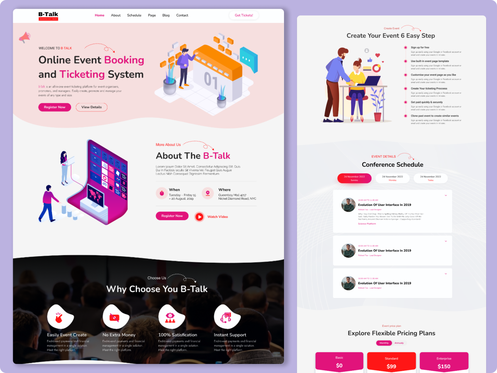 Event Management Home Page Design by Saiful Islam on Dribbble