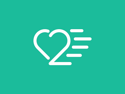 Love 2 Race Icon branding heart icon illustrator logo love mark sport