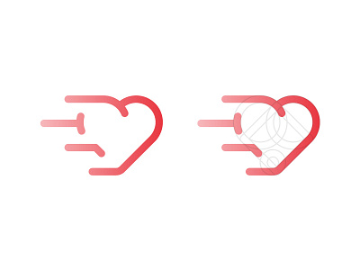 Heart Icon design heart icon love speed