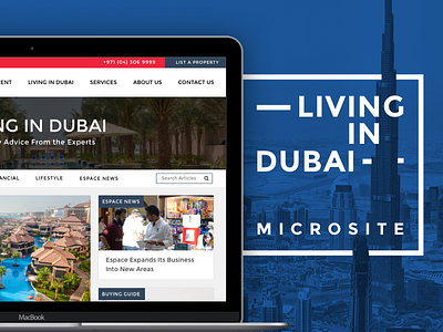 Lifestyle Microsite Design dubai lifestyle magazine property ui ux webdesign