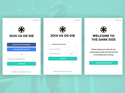 Daily UI #1 – Sign Up (cont.) design interface ui user ux website