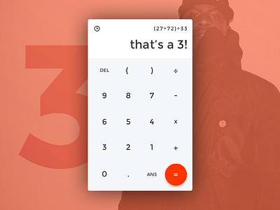 Daily UI #4 – Calculator app calculator daily design grime interface montserrat numbers skepta ui ux