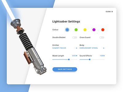 Daily UI #7 – Settings design digital product settings ui user interface ux