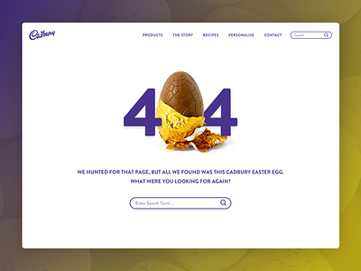 Daily UI #8 – 404 Page