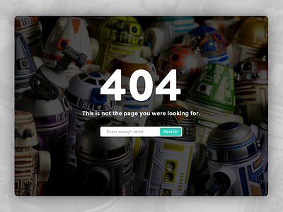 Daily Ui #8 – 404 Page (cont.)