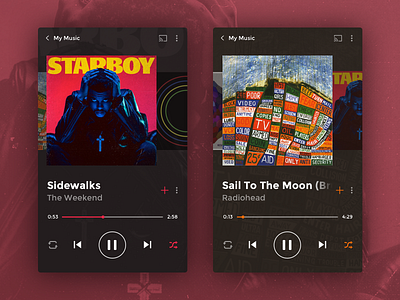 Daily UI #9 – Music Player design digital music product ui user interface ux website