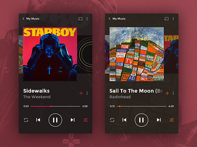 Daily UI #9 – Music Player