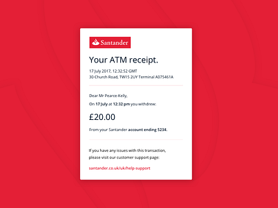 Daily UI #17 – Email Receipt design digital email product receipt ui user interface ux website