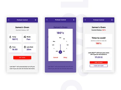 Daily UI #21 – Smart Oven App app design digital product ui user interface ux website