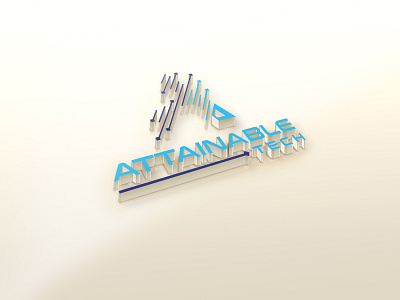 ATTAINABLE TECH branding design graphic design illustration logo tech logo