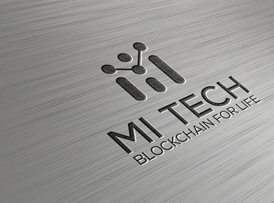 MI TECH branding design graphic design illustration logo minimal tech logo vector