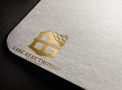 Vibe Electronics branding design graphic design logo minimal real estate logo tech logo