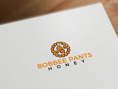 Honey Comb & Bee design flat logo food logo graphic design honey logo logo logo design minimal minimal logo modern logo