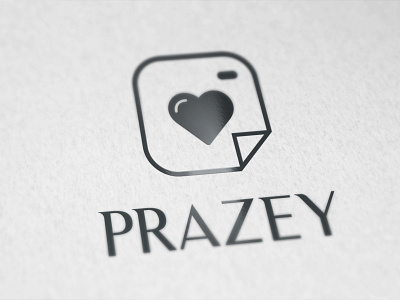 Prazey love design flat logo graphic design illustration logo logo design love minimal minimal logo minimalist modern logo social media