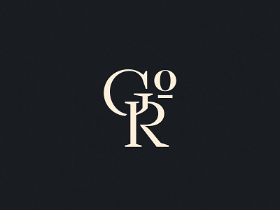 GRO Monogram brand branding emblem logo monogram personal