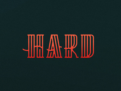 Hard Co. aaron branding ddc design draplin font illustration lettering line lineart logo pseudo brand type typeface typography vector