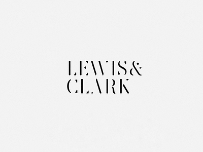 Lewis&Clark - Unused agency bourbon branding clark font grain infusion kentucky lewis logo stencil type typography whiskey whisky