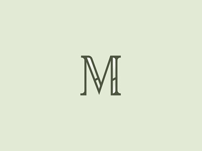 Mentaverde branding custom design green icon instagram leaf lettering logo m menta mint pattern tree type typeface vector verde water watercolor