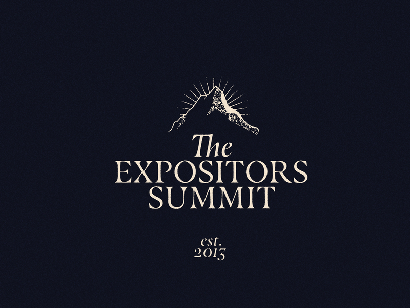 Expositors Summit - Exploration branding christian design grain illustration logo stamp typography vector