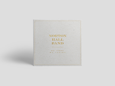 Norton Hall Band - Two Albums albums cardboard cd cd sleeve christian church disc emboss engravers foil gold hall leaflet letterpress mockup music norton typography worship