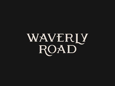 Waverly Road - Type branding design font kentucky lock up logo logotype louisville monogram pizza pseudo brand rd road street symbol type typography vintage wave waverly