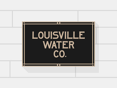 Louisville Water Co. - Type branding century co. color company engraved font kentucky lettering logotype louisville pseudo brand sign south type typography vintage water