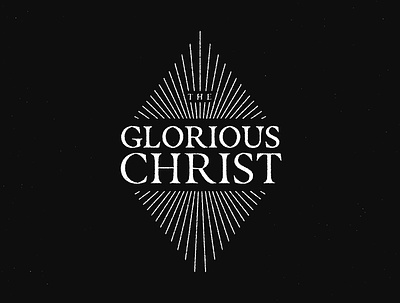 The Glorious Christ Album album art christ christian glorious gospel grace grunge line lineart music rays sovereign the