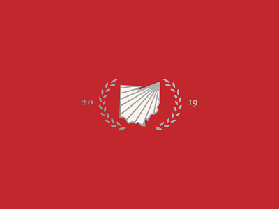 Northeastern Ohio Event - Unused Logo 2019 branding buckeye leadership leaf logo northeast northeastern ohio ohio state red shine silver state summit white year