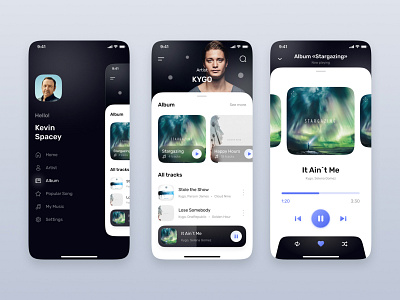 Music App app design mobile music music app music mobile ui