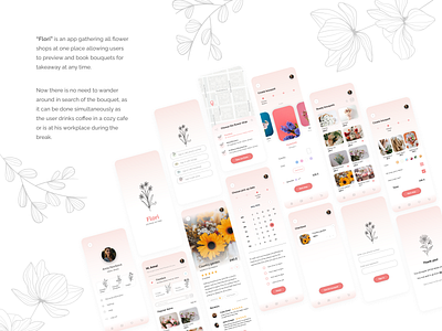 Flori app app bouquet design flower app mobile app ui user experience ux