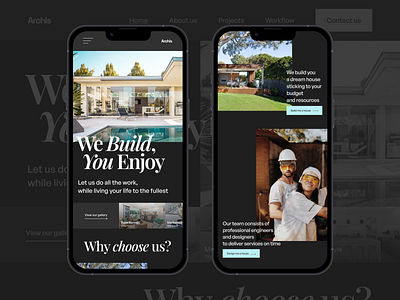 Architectural firm, mobile version