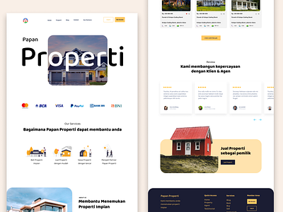 Papan Properti - Property Real Estate Landing Page Web Design agents design home houses landing page property propery agent real estate real estate web design ui web design website website design