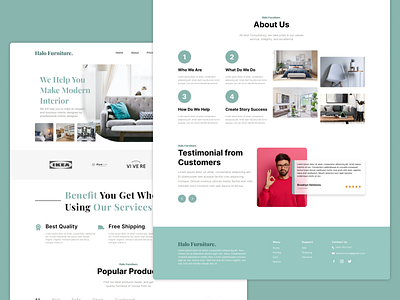 Halo Furniture Landing Page