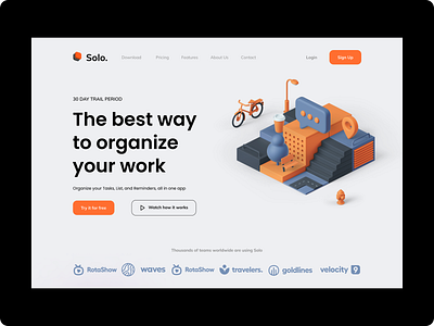 Saas UI: Landing Page 3d animation branding design graphic design illustration logo motion graphics saas typography ui uidesign ux uxdesign website