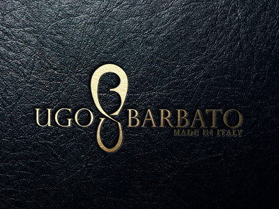 Ugo Barbato Logo and Packaging box brand identity branding design graphic design italy leather logo luxury quality shoe shoes