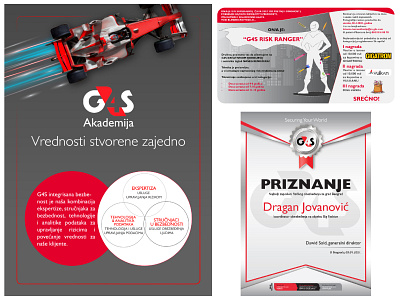 Graphic Design and Art Direction for G4S brand identity branding catalogue design drawing graphic design illustration promo security serbia social media