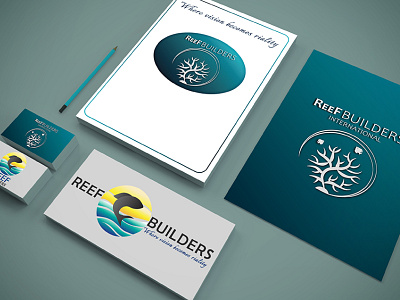 Branding Package for Reef Builders brand identity branding builders business card design graphic design logo reef stationaries