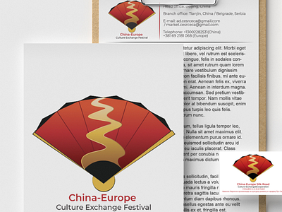 Silk Road Logo and Stationaries brand identity branding china design europe graphic design illustration logo logotype print stationaries