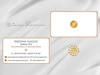Natura Panonica Business Cards Design bussiness cards cards collab cosmetics design graphic design natura panonica serbia