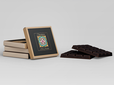 Arte Azulejo Chocolate Box Design box brand identity chocolate coco design graphic design packaging