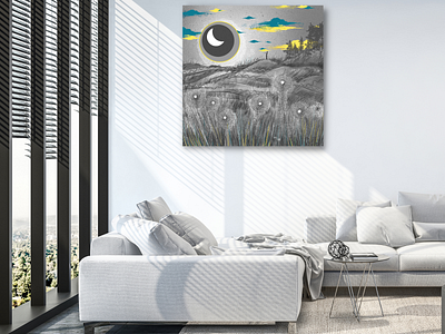 Interior Design Night Horizon art design digital art illustration interior interior design painting