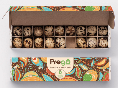Branding Project PreGO brand identity branding design graphic design illustration logo quail eggs