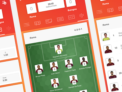 Soccer score android football formation ios match news player score soccer team timeline ui